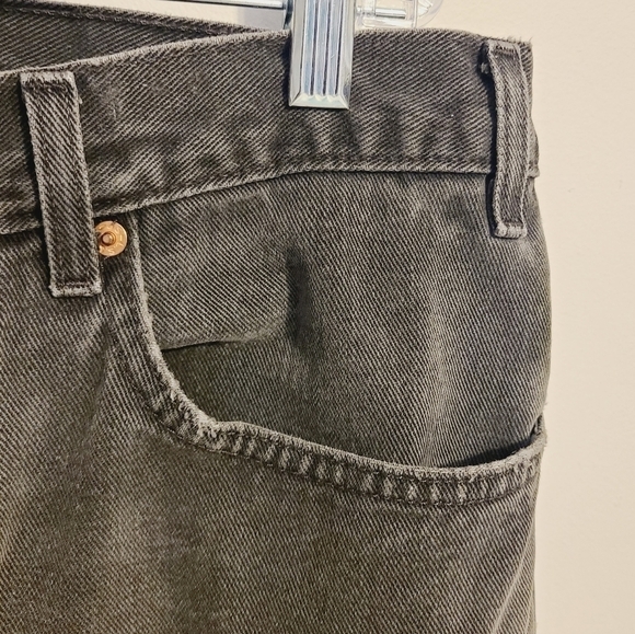 Levi's | Vintage Distressed Denim Cropped Straight Leg Jeans (Men's Waist 38) - Picture 7 of 12